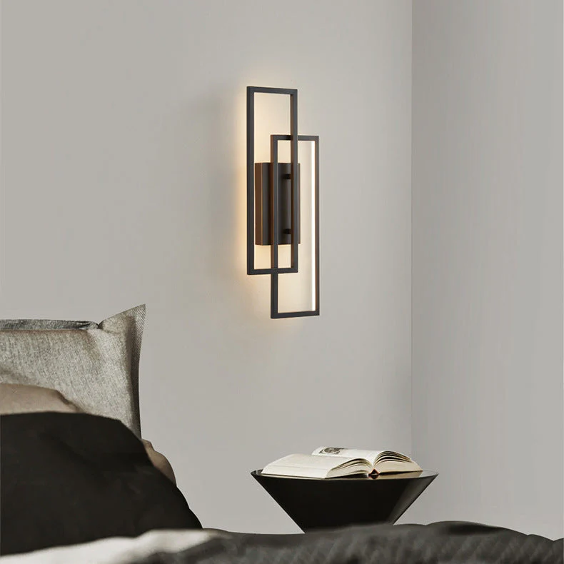 Wall Mounted LED Light With Double Rectangle Frame - Image 9