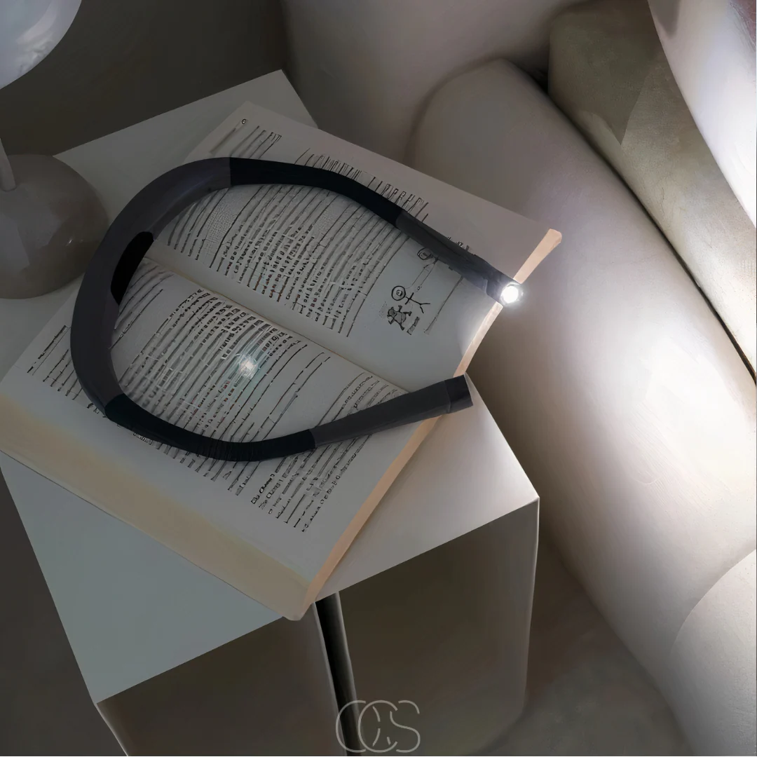 Wearable Neck Reading Light With Flexible Dual LED Heads - Image 3