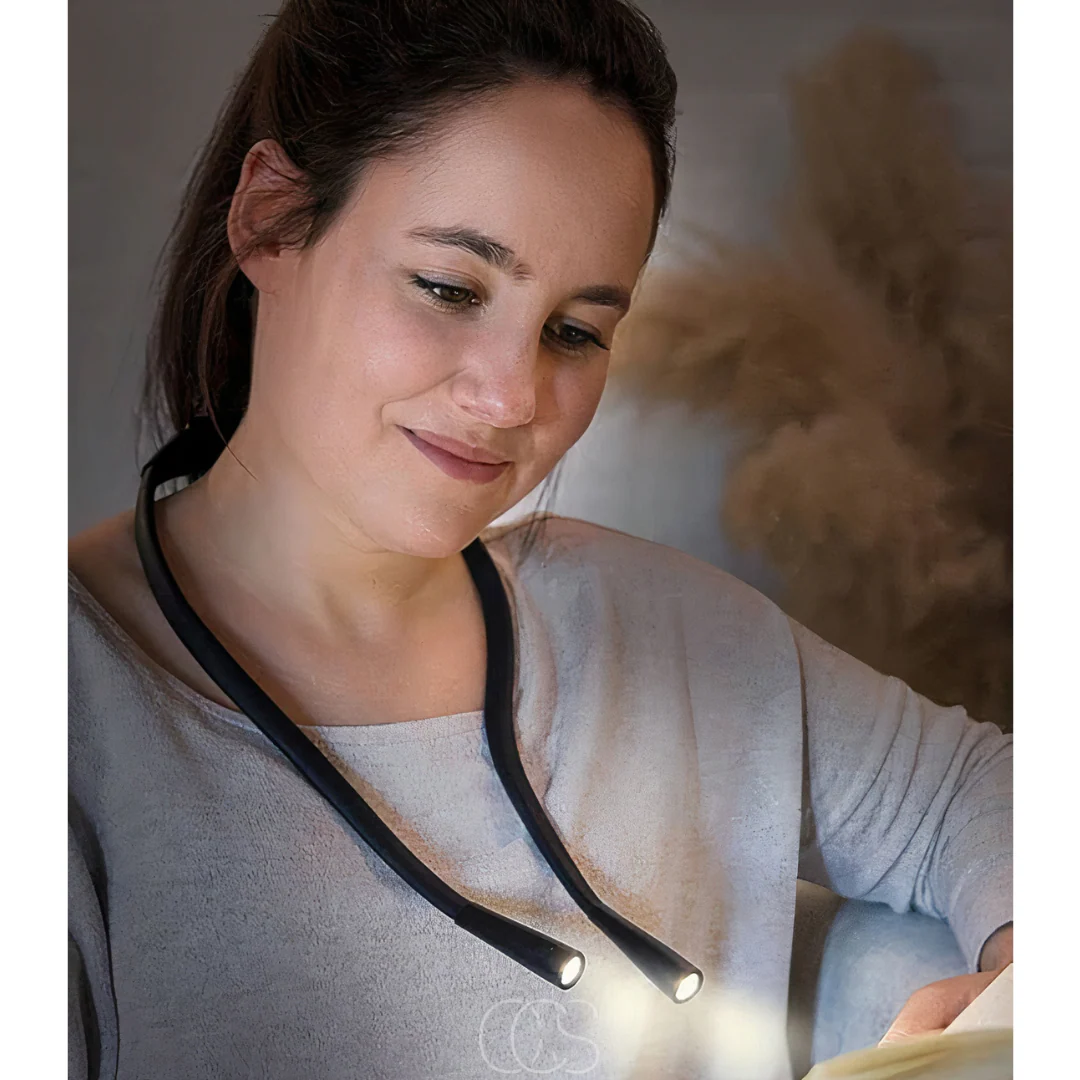 Wearable Neck Reading Light With Flexible Dual LED Heads - Image 5