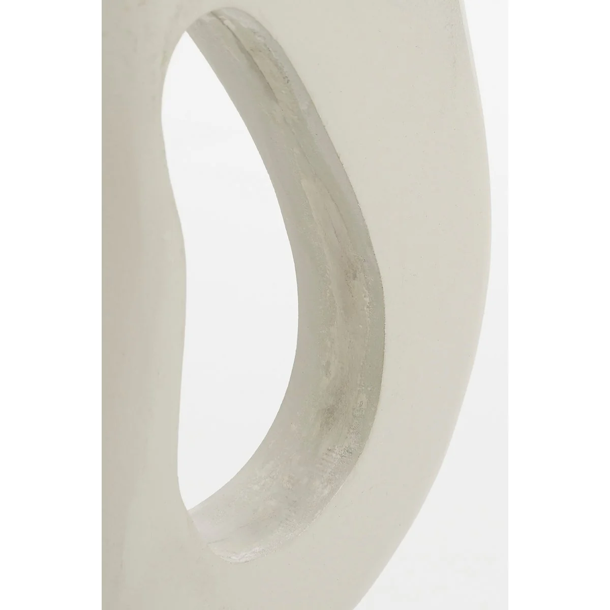 White Abstract Mangowood Table Ornament With Base - Image 5