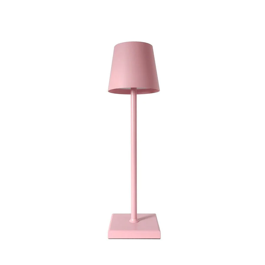 Wireless Metal Cone Shade LED Table Lamp with Square Base - Image 12