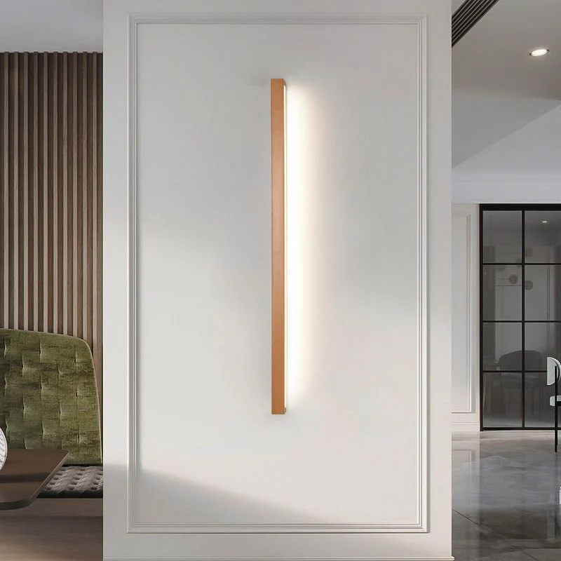 Wooden Linear LED Wall Light - Image 4