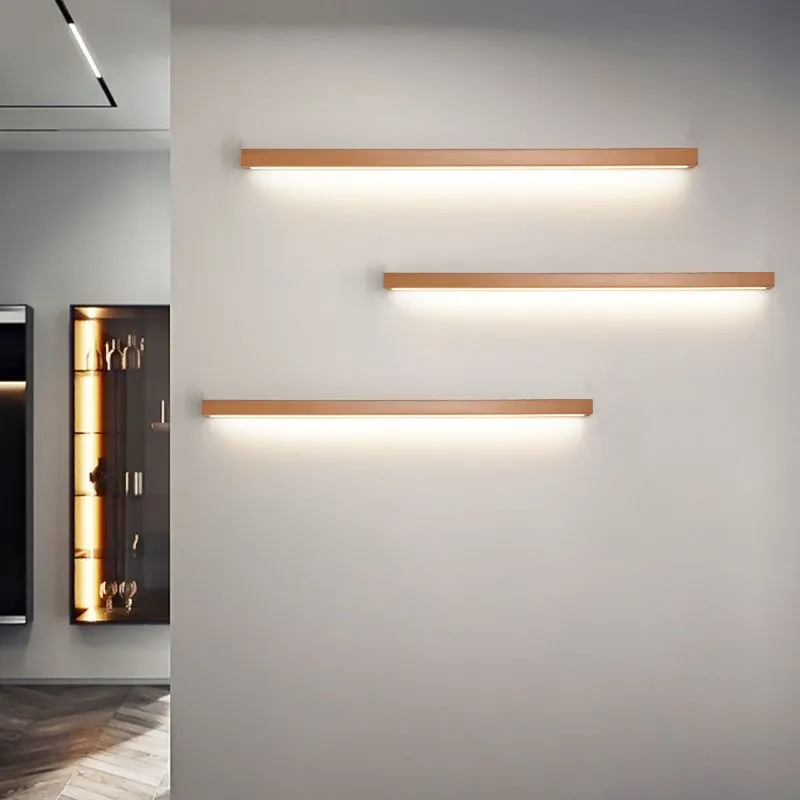 Wooden Linear LED Wall Light - Image 6