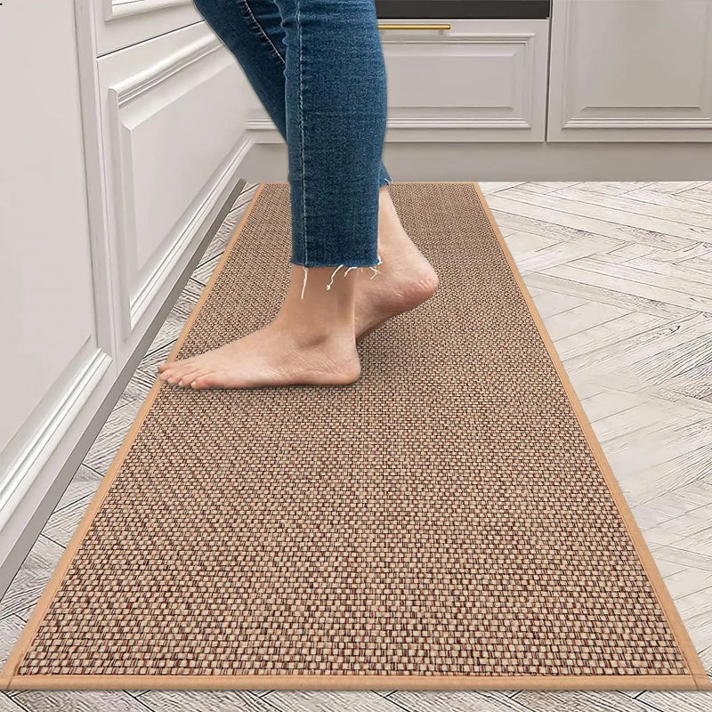 Woven Kitchen Floor Mat With Non Slip Rubber Backing