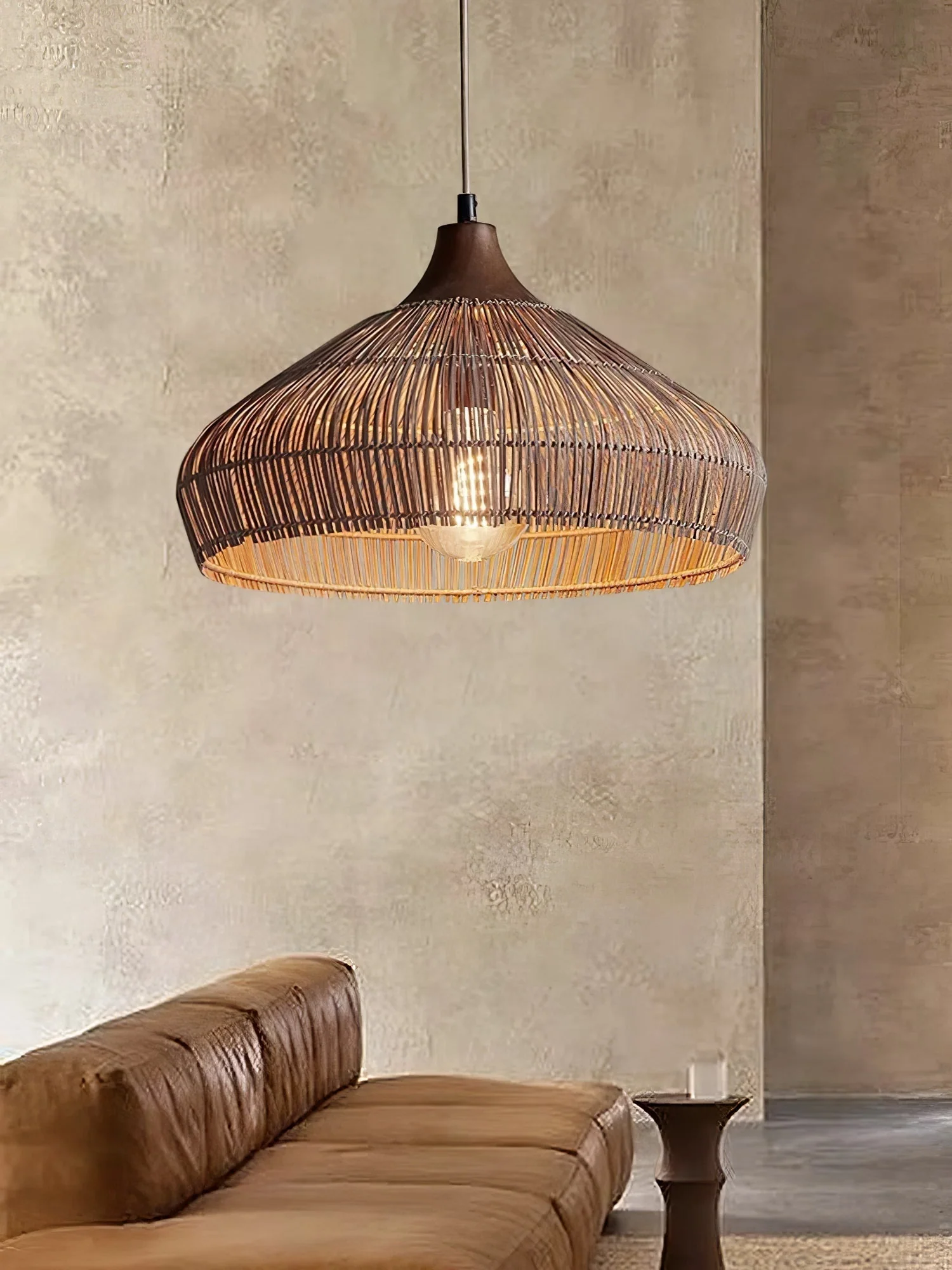 Woven Rattan Pendant Light - Image 11