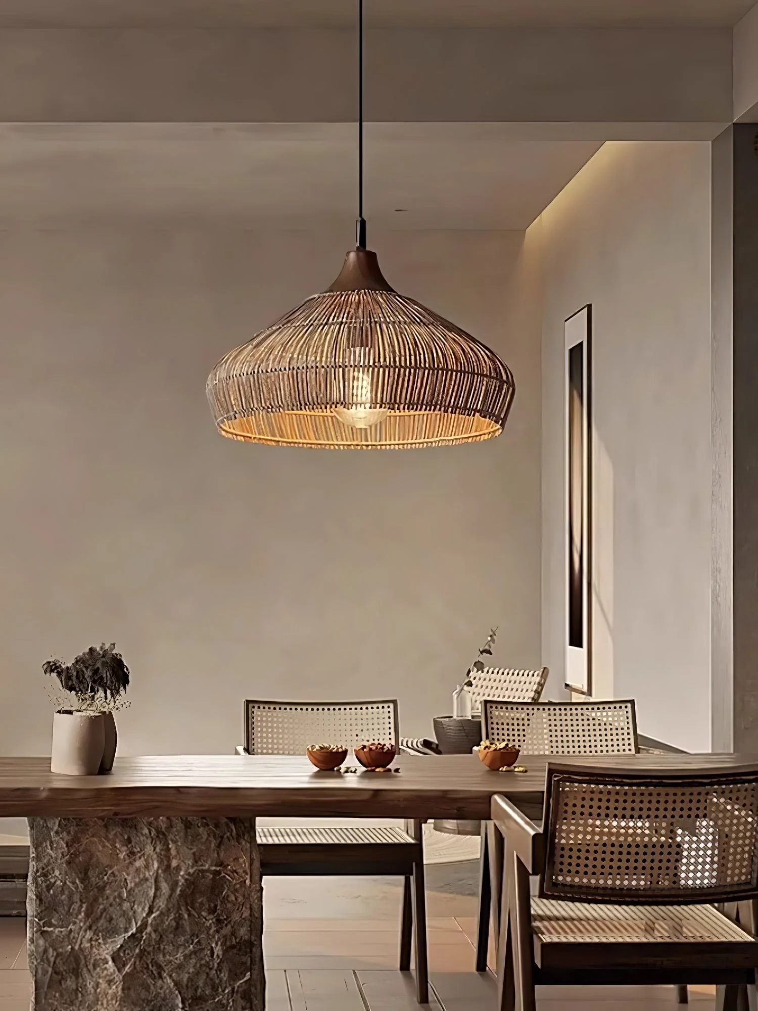Woven Rattan Pendant Light - Image 14