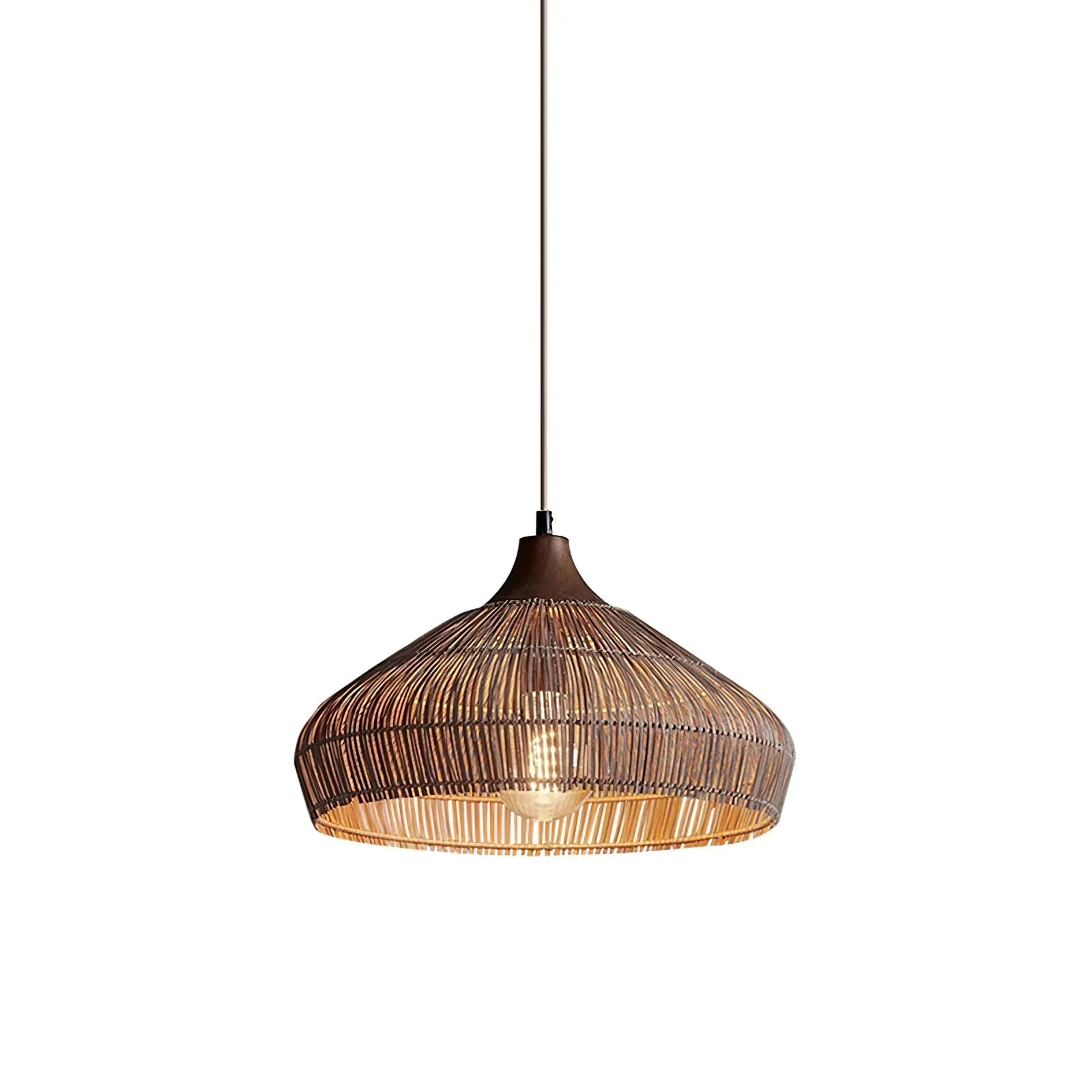 Woven Rattan Pendant Light - Image 16
