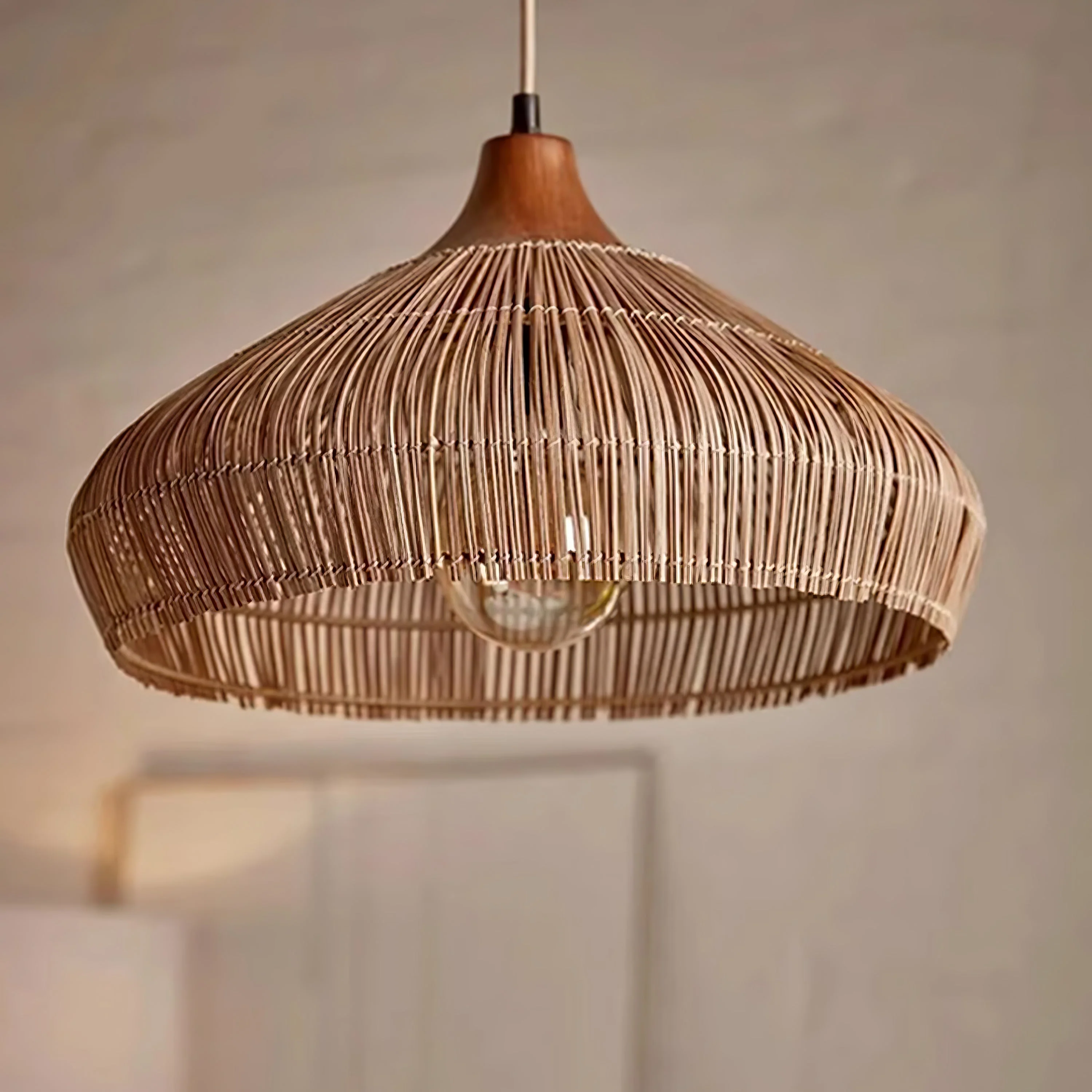 Woven Rattan Pendant Light - Image 17